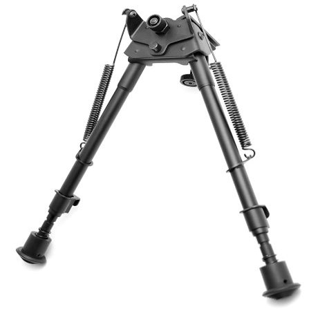 Hammers Hunting Shooting Bipod 9"-13" Pivot Swivel Top with Sling Adapter