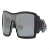 Oakley mens OO9081 Oil Rig Rectangular Sunglasses, Polished Black/Black Iridium Polarized, 28 mm view 1
