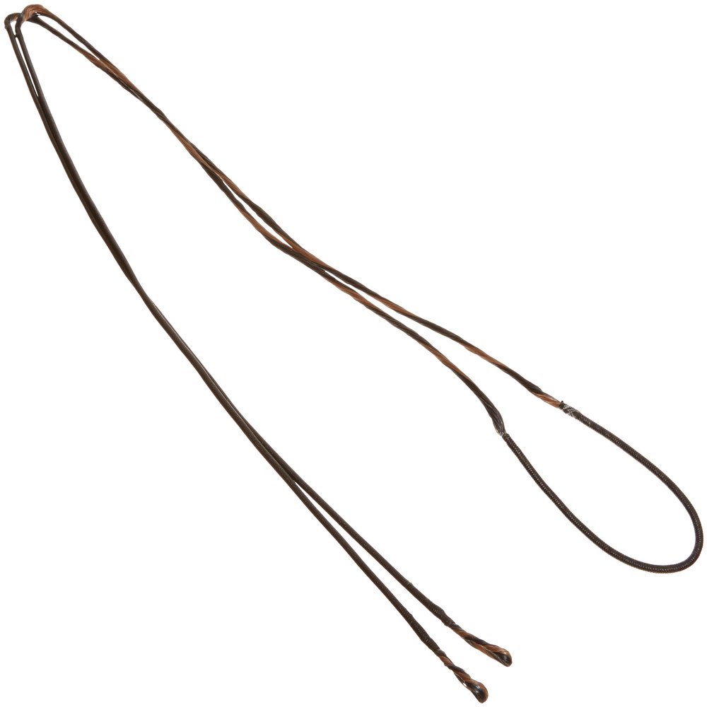 EBBQ ZebHy Braided Center Serving Unserved End Loops Compound String, 102-Inch/22st, Brown/Black