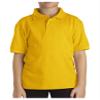 Dickies Boys' Short Sleeve Pique Polo, Gold, X-Small view 1