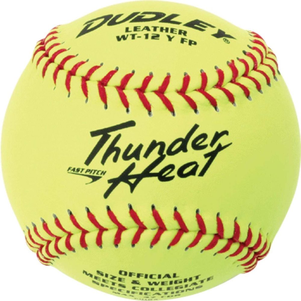Dudley Thunder Heat Fast Pitch Leather Soft Ball - Dozen 12-Inch