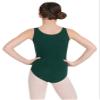 Capezio Girls' Classic High-Neck Tank Athletic Leotard  Comfortable Cotton Blend for Active Play, Full Front Lining, Ballet Leg Line, Perfect for Dance and Gymnastics, Large, Hunter view 2