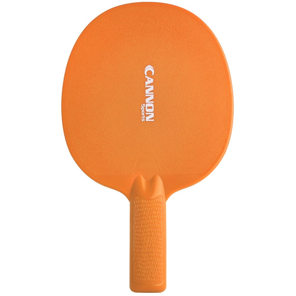 Cannon Sports Unbreakable Table Tennis Paddles - Waterproof & Weather Resistant Table Tennis Rackets for Indoor & Outdoor Use  Textured Easy Grip Handle  Multiple Color Options (Orange)