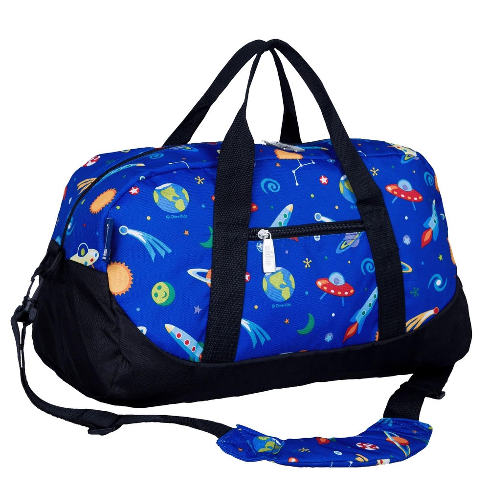 Wildkin Kids Overnighter Duffel Bag Carry-On Size, Ideal for School & Sleepovers Out of this World