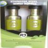2 - Pk. Stainless Steel Water Bottles, Green view 1