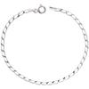 Sterling Silver Long Link Curb Chain Necklace 2.5mm Nickel Free Italy, 30 inch view 1