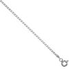 Sterling Silver Long Link Curb Chain Necklace 1.5mm Nickel Free Italy, 24 inch view 1