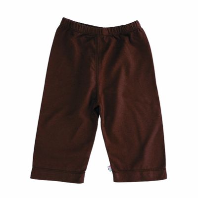 Baby Soy Slip On Pants, Chocolate, 0-3 Months