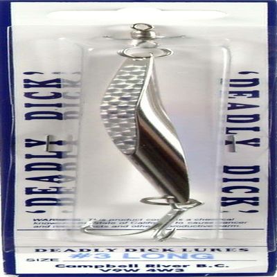 Deadly Dick Long Casting/Jigging Lure, 1 3/4 oz, Refracta Dark Blue