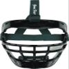 Markwort Game Face Sports Safety Mask (Black with Dark Green Ponytail Harness, Large) view 1