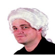 Colonial Man Wig (White) Deluxe Adult Halloween Costume Accessory