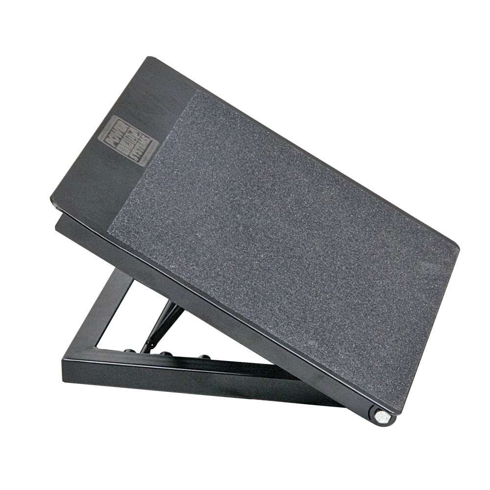 Power Systems Adjustable Premium Slant Board for Stretching and Strengthen Shins, Calves, and Ankles, 14 x 14 Inches, Gray (80321)