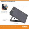 Power Systems Adjustable Premium Slant Board for Stretching and Strengthen Shins, Calves, and Ankles, 14 x 14 Inches, Gray (80321) view 2