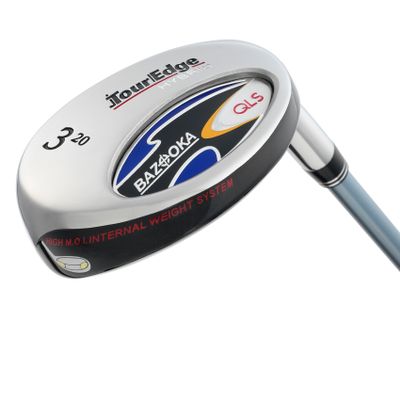 Tour Edge Men's QLS Hybrid (Left-Handed #3(20.0) Degree Loft, Graphite Senior Shaft W/Headcover)