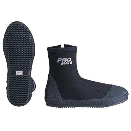 Promate 6.5mm Polaris Cold-Water Scuba Dive Zipper Boots, Men 9 / Women 10