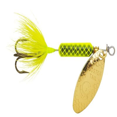 Yakima Bait Wordens Original Rooster Tail Spinner Lure, Chartreuse, 1/2-Ounce