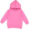 RABBIT SKINS Toddler Fleece Long Sleeve Hooded Pullover Sweatshirt with Side Seam Pockets, Raspberry, 4T view 1