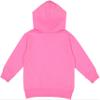 RABBIT SKINS Toddler Fleece Long Sleeve Hooded Pullover Sweatshirt with Side Seam Pockets, Raspberry, 4T view 2