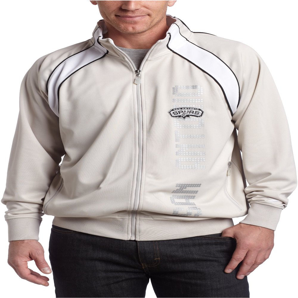 NBA San Antonio Spurs Silver Digital Jacket, Medium