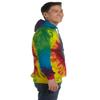 100% Cotton Tie-Dyed Hoodie, 8.5 Ounce - Reactive Rainbow in Size Large view 2