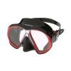 ATOMIC AQUATICS SubFrame Scuba Diving Mask with UltraClear Lenses | Durable Indestructible Two-Window Swimming Mask for Snorkeling, Regular Fit, Black/Red view 1