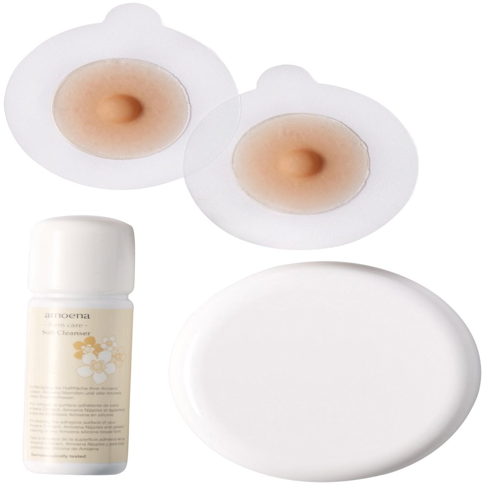 Amoena Women's Nipples Set, Ivory, Large
