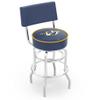 L7C4 Nashville Predators 25" Double-Ring Swivel Counter Stool with Chrome Finish view 1