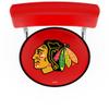 L7C4 Chicago Blackhawks 25" Double-Ring Swivel Counter Stool with Chrome Finish view 3