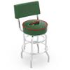 L7C4 Minnesota Wild 30" Double-Ring Swivel Bar Stool with Chrome Finish view 1