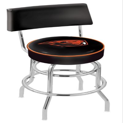 HBS L7C4 Oregon State 25" Double-Ring Swivel Counter Stool with Chrome Finish