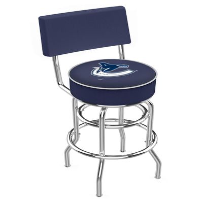HBS L7C4 Vancouver Canucks 30" Double-Ring Swivel Bar Stool with Chrome Finish