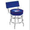 HBS L7C4 New York Rangers 30" Double-Ring Swivel Bar Stool with Chrome Finish view 1