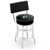 L7C4 Dallas Stars 25" Double-Ring Swivel Counter Stool with Chrome Finish view 1