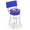 HBS L7C4 New York Islanders 25" Double-Ring Swivel Counter Stool with Chrome Finish view 1