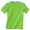 Gildan Youth 5.6 oz 50/50 Short Sleeve T-Shirt in Lime - Small (6/8) view 1