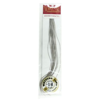 Whiting Farms 100's Saddle Hackle Pack Medium Dun Size 16