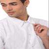 Chef Works Men's Utility Cook Shirt, White, Medium view 3