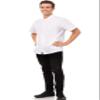 Chef Works Men's Utility Cook Shirt, White, Medium view 4