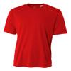 A4 Men's Cooling Performance Crew Short Sleeve T-Shirt, Scarlet, X-Large view 1