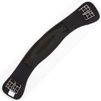 Kerbl Unisex's 32443 Curved Saddlegirth-Black, 110 cm