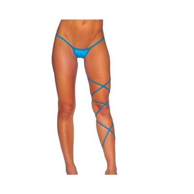BodyZone Women's Spaghetti Leg Wrap 60in Underwear, Turquoise, One Size
