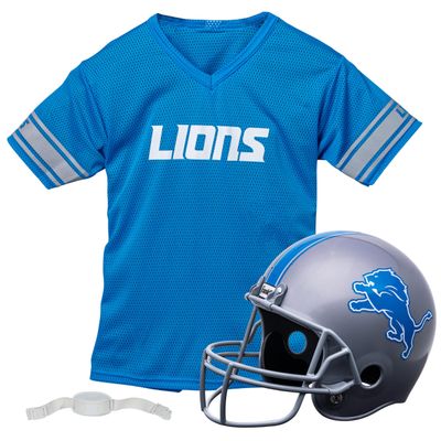 Detroit Lions Football Helmet & Jersey Top Set