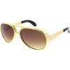 zeroUV Classic TCB Elvis Celebrity Style Aviator Sunglasses view 1