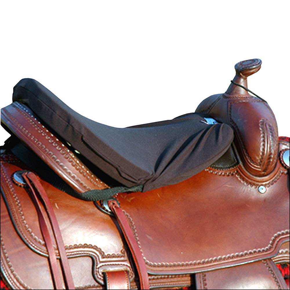 Cashel Foam Luxury Western Tush Cushion, Black, Deluxe 1/2"