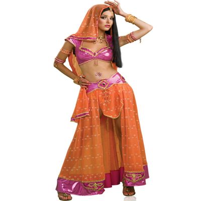 Rubie's Women's Secret Wishes Bollywood Dancer Costume, Pink/Orange, Large