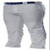 A4 Mens Pro-Style Open Bottom Baseball Pant, 2XL, Grey/Royal view 1