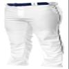A4 Mens Pro-Style Open Bottom Baseball Pant, XL, White/Black view 2