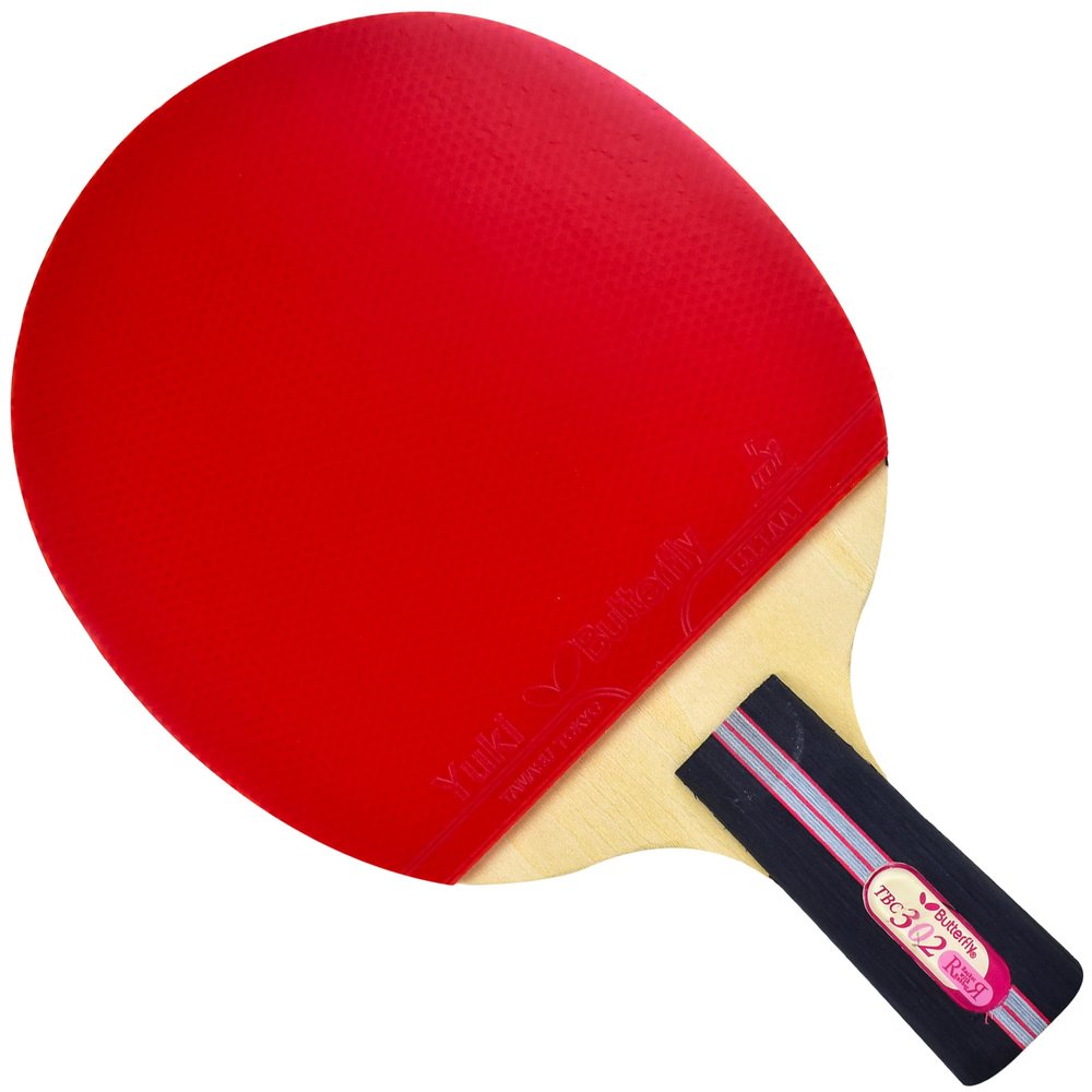 Butterfly B302CS Chinese Penhold Table Tennis Racket | China Series | Racket and Case Set Offering Good Speed and More Spin | Recommended for Beginning Level Players