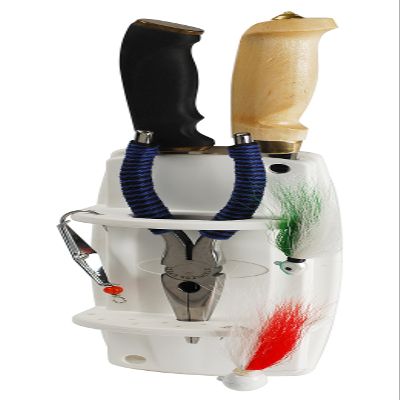 CE Smith - 55150A Knife and Plier Rack - Sturdy & Easy to Install Fishing Tool Organizer - White
