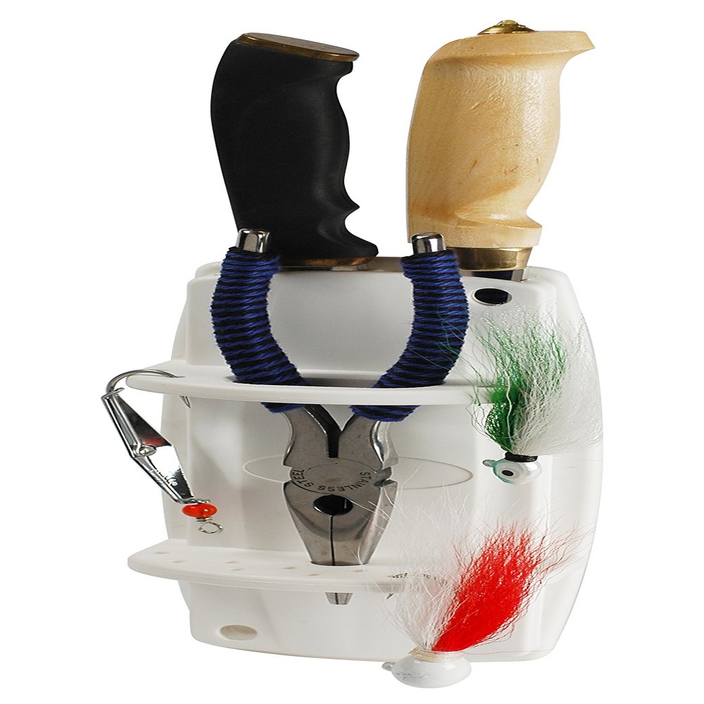 CE Smith - 55150A Knife and Plier Rack - Sturdy & Easy to Install Fishing Tool Organizer - White